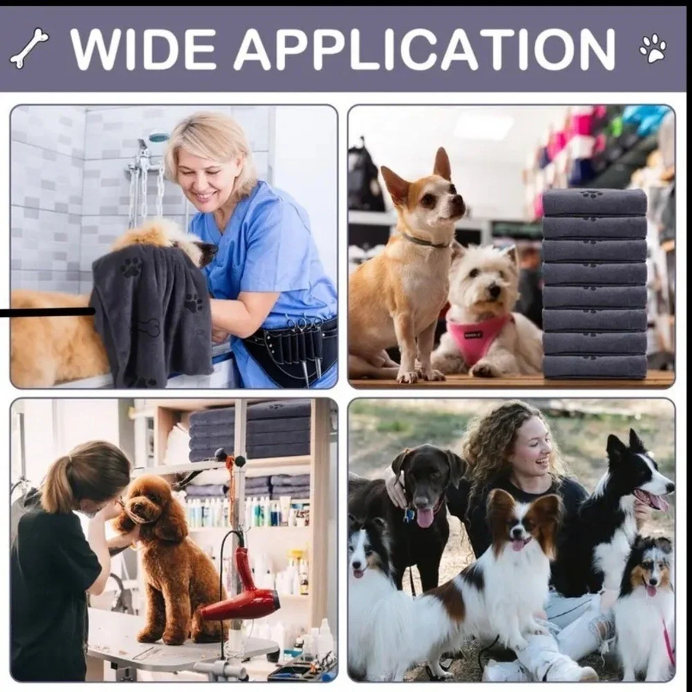 Super Absorbent Microfiber Pet Quick Drying Towels XS 14